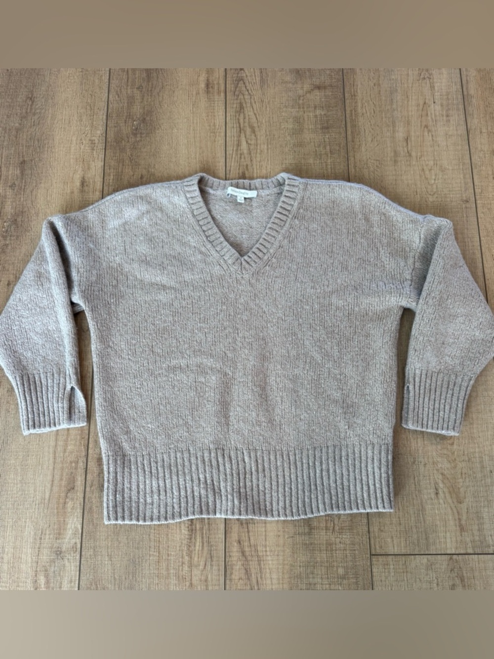 Favorite Daughter The William Sweater Cashmere Wool - Oatmeal/Almond – Size M